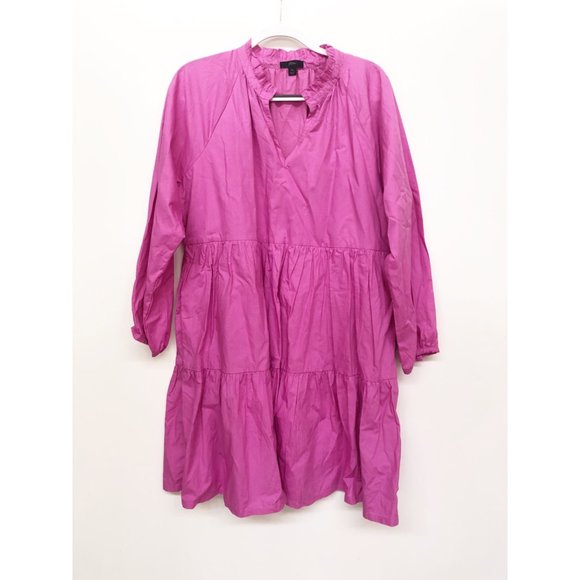 J. Crew Dresses & Skirts - J. Crew Orchid Pink Peasant Style Dress XL